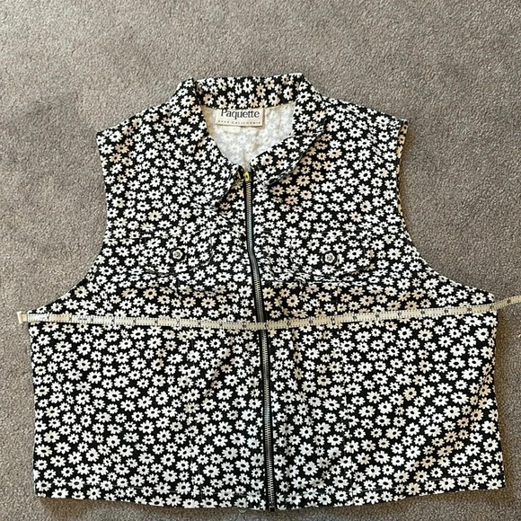 Paquette Skort And Vest Sēt Y2K Sunflower Vintage GUC M - Picture 2 of 9